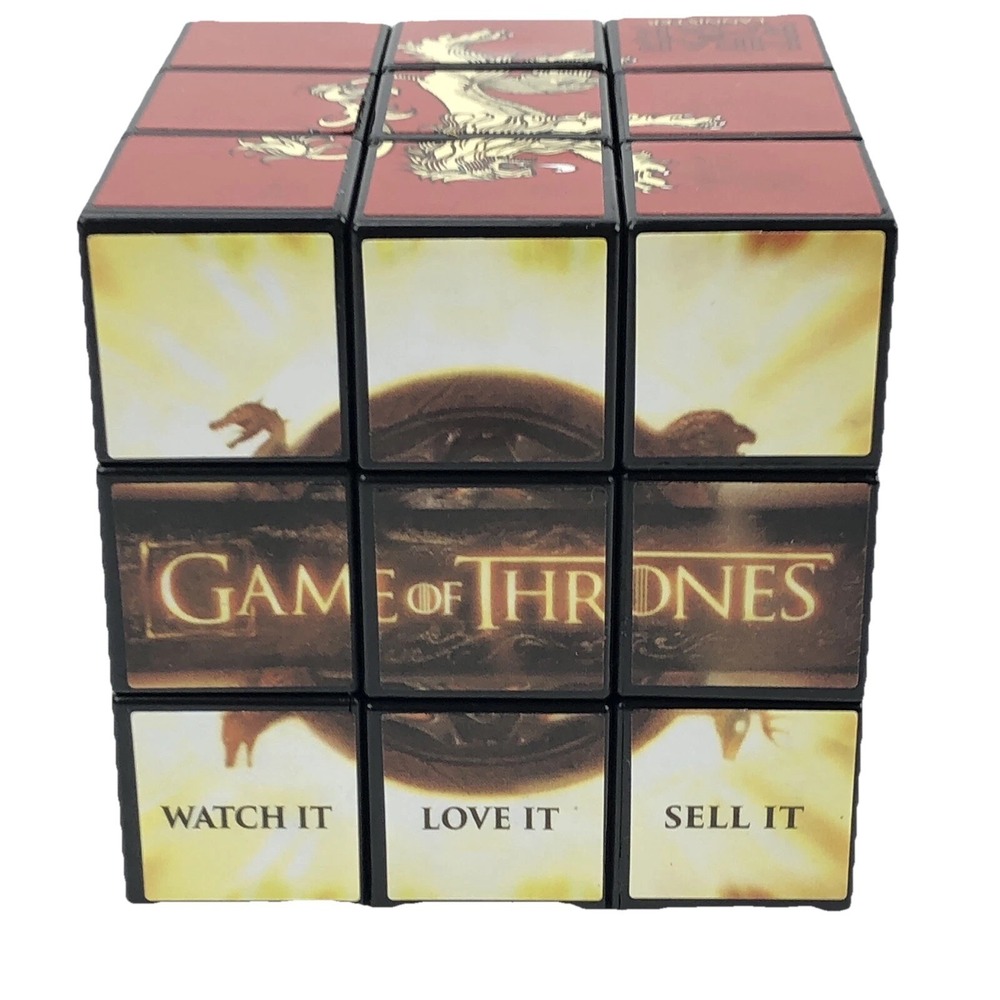 Game Of Thrones Rubiks Cube Puzzle Game Toy HBO Promo TV Show 3x3 Gift Idea New